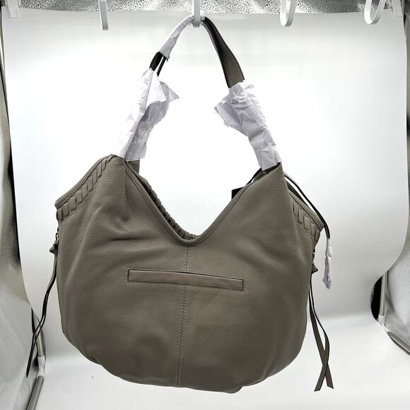 LODIS Medium Whipstitch Leather Tote Lacey Ash Gray Color Womens Handbags - Picture 2 of 11